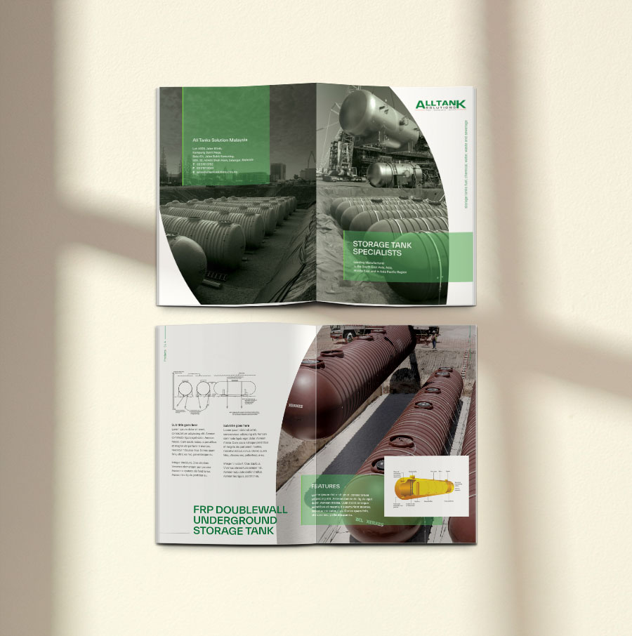 Company profile design for AllTank - Henz Studio